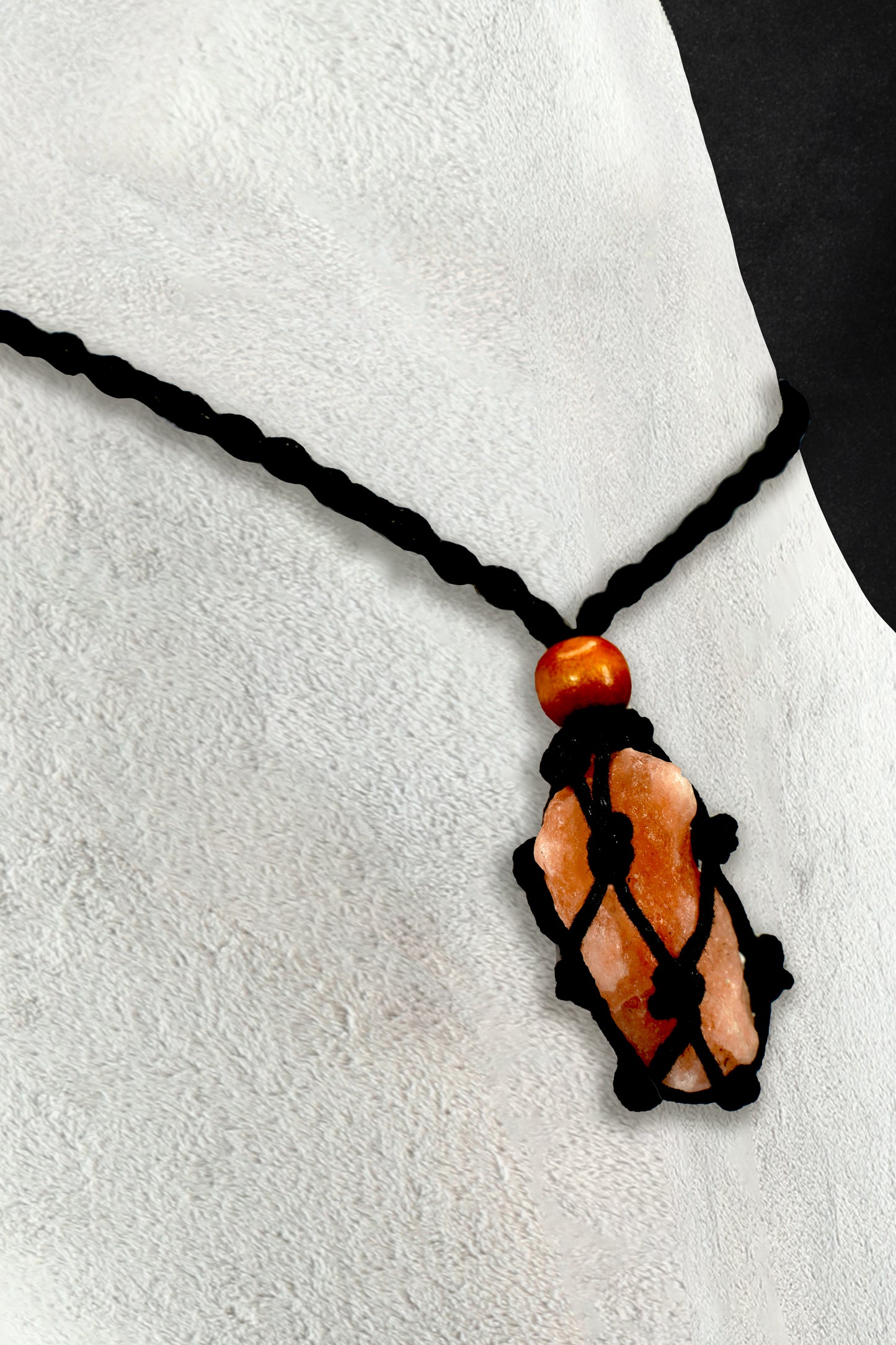 Salt Crystal Pendants Boho Chick with 25-30 inch adjustable Necklace