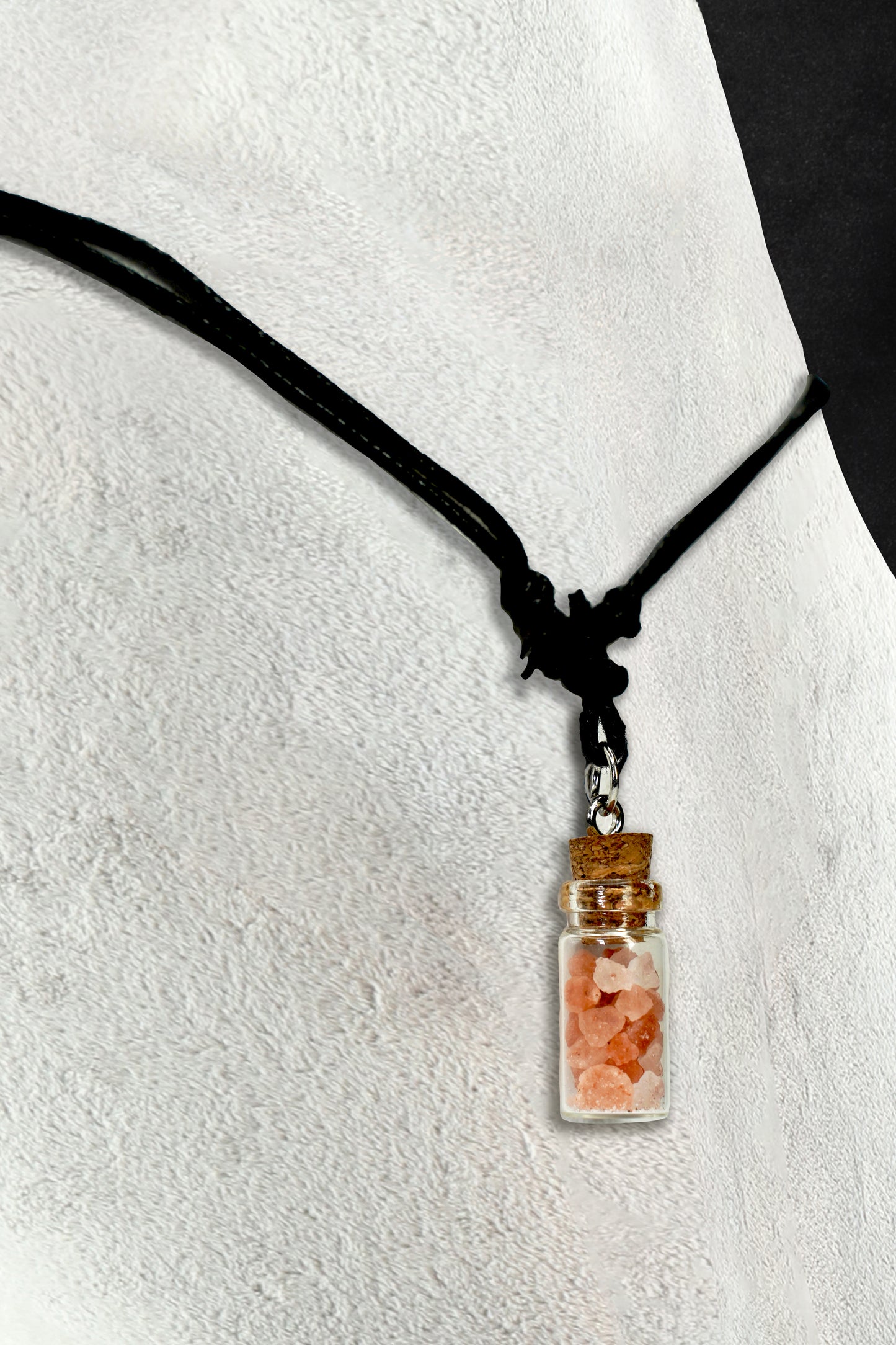 Salt Pendant - Cotton Rope Necklace